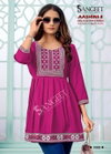 Aashini 3 By Sangeet Rayon Embroidery Ladies Top Exporters In India